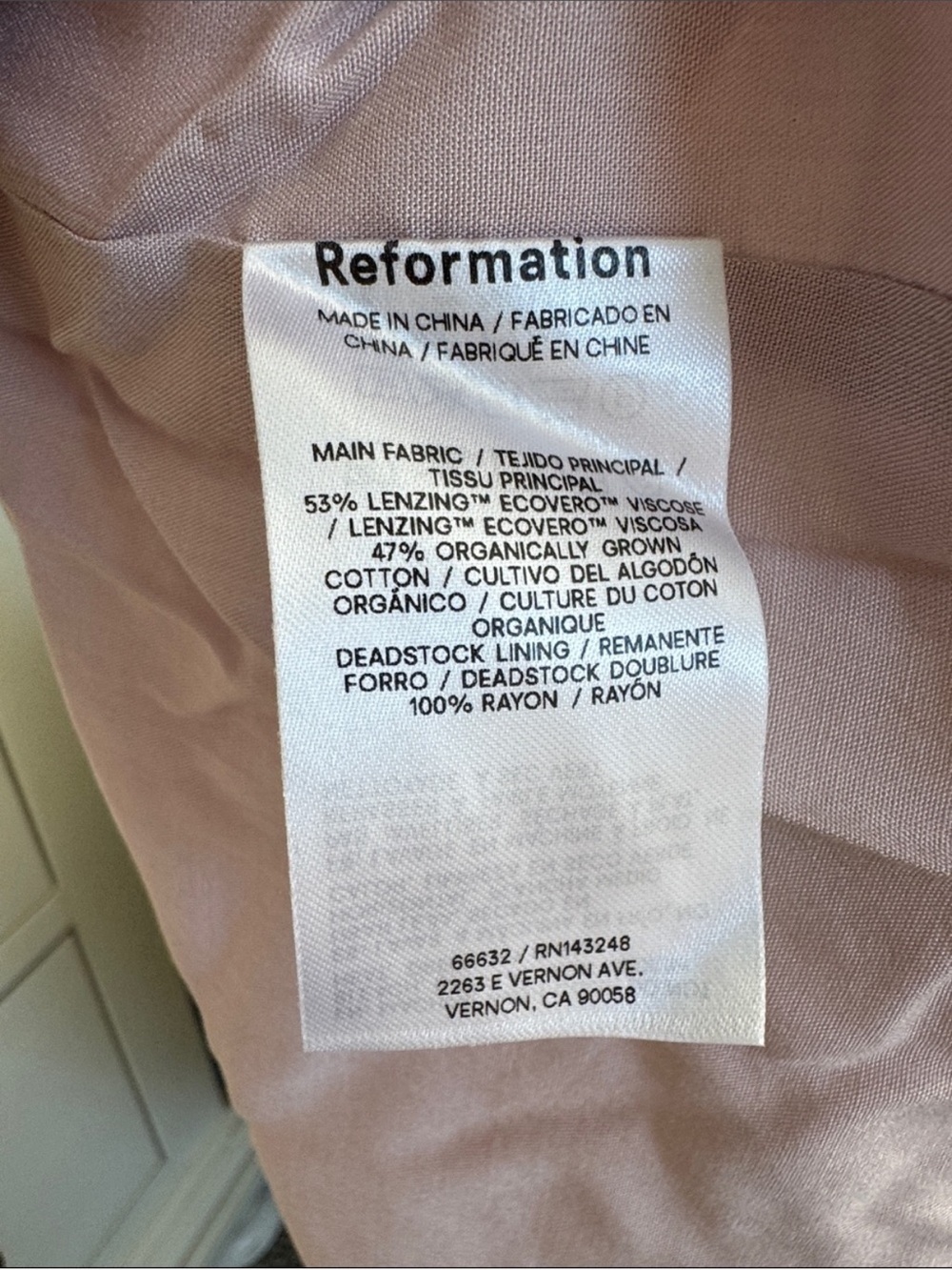 Reformation Rhett Midi Dress Smocked Gingham Midi Dress in Brown 4 - Picture 10 of 10